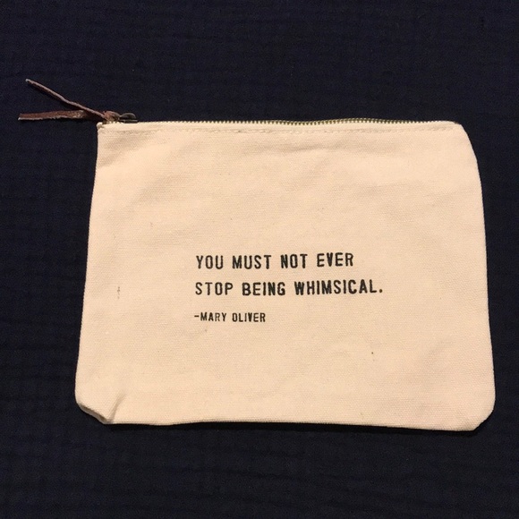 NWOT Sugarboo & Co Whimsical zippered canvas bag - Picture 1 of 7